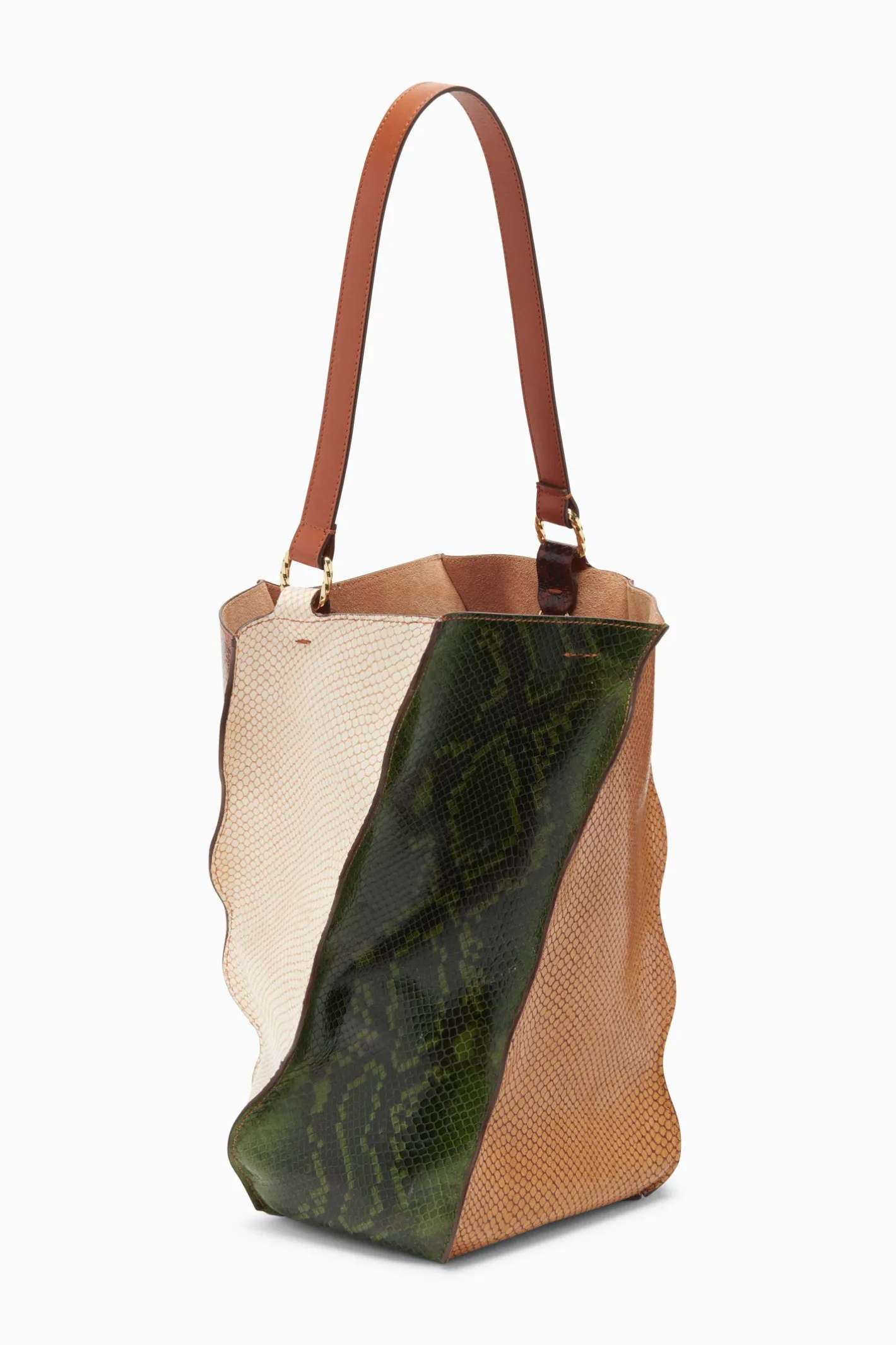 Ulla Johnson Adria Pleated Wave Bucket< Handbags