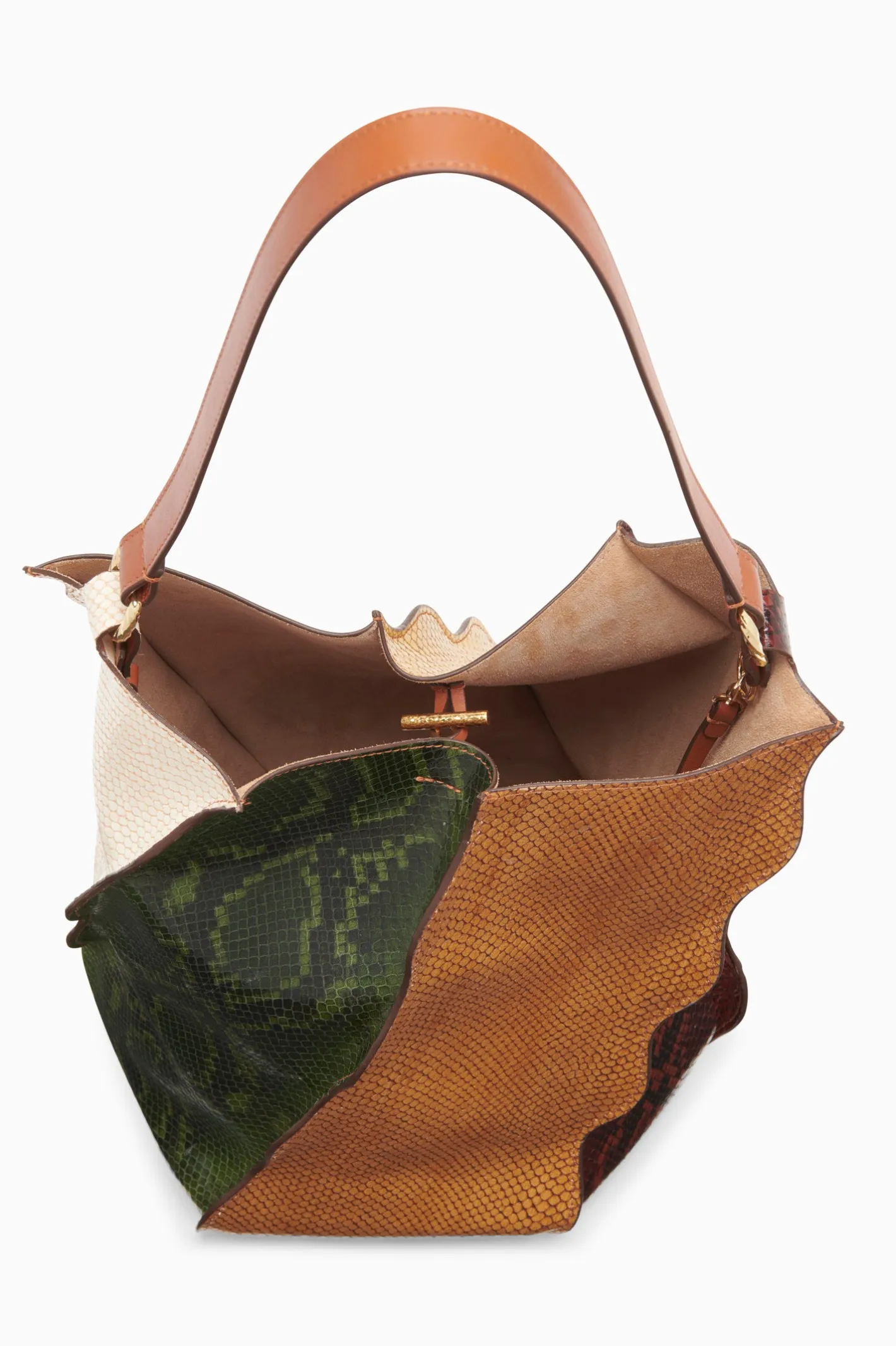 Ulla Johnson Adria Pleated Wave Bucket< Handbags