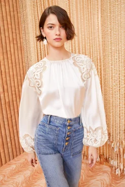 Ulla Johnson Mathilde Blouse< Tops