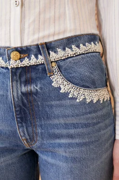 Ulla Johnson The French Knot Daphne Jean< Denim