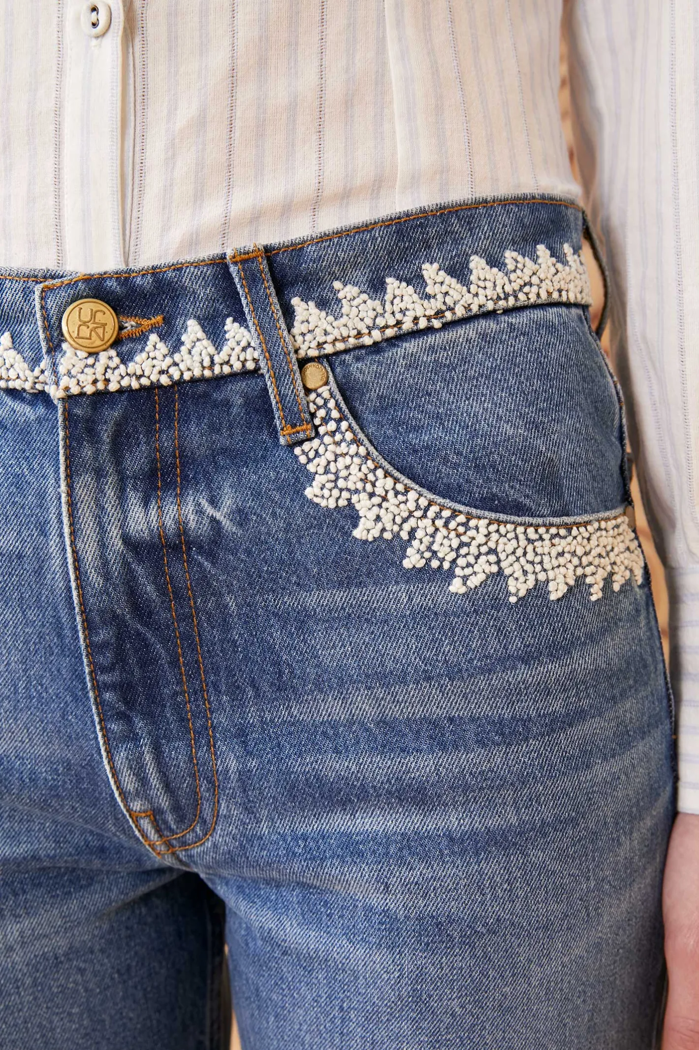 Ulla Johnson The French Knot Daphne Jean< Denim